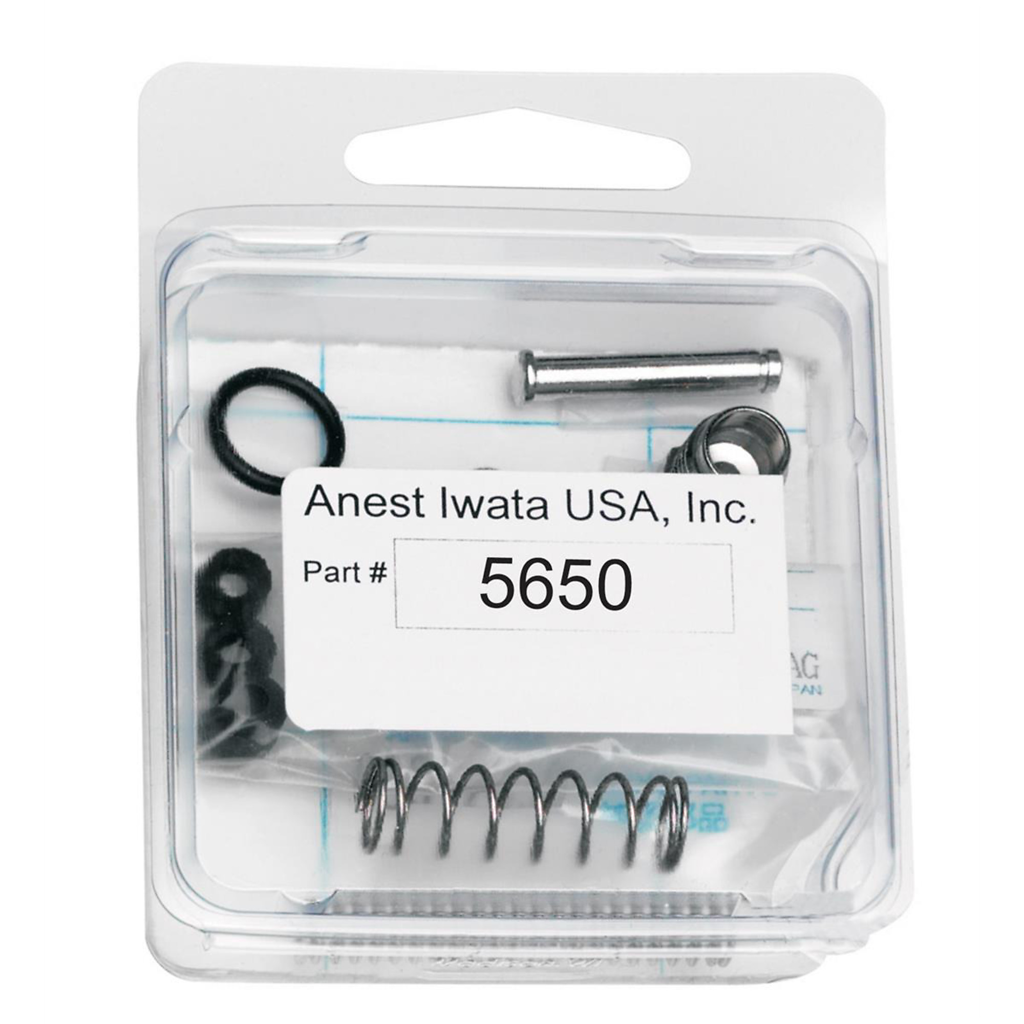 Iwata Century Spray Gun Repair Service Kit — PTFE Cartridge, Needle Spring, Needle Packing, O-Rings, Model# IWA5650